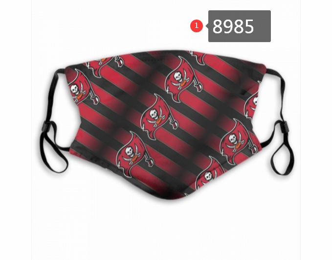 2020 NFL Tampa Bay Buccaneers #6 Dust mask with filter->nfl dust mask->Sports Accessory